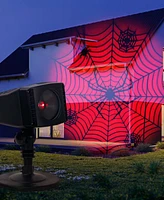 Northlight 7" Spiderweb with Falling Spiders Halloween Outdoor Light Projector