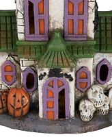 Northlight 22.75" Led Lighted Haunted House with Skulls Halloween Decoration