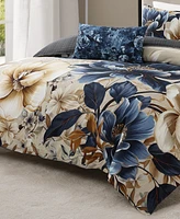 Bebejan English Manor Bedding 100% Cotton Sateen 5 Piece Queen Size Reversible Comforter Set