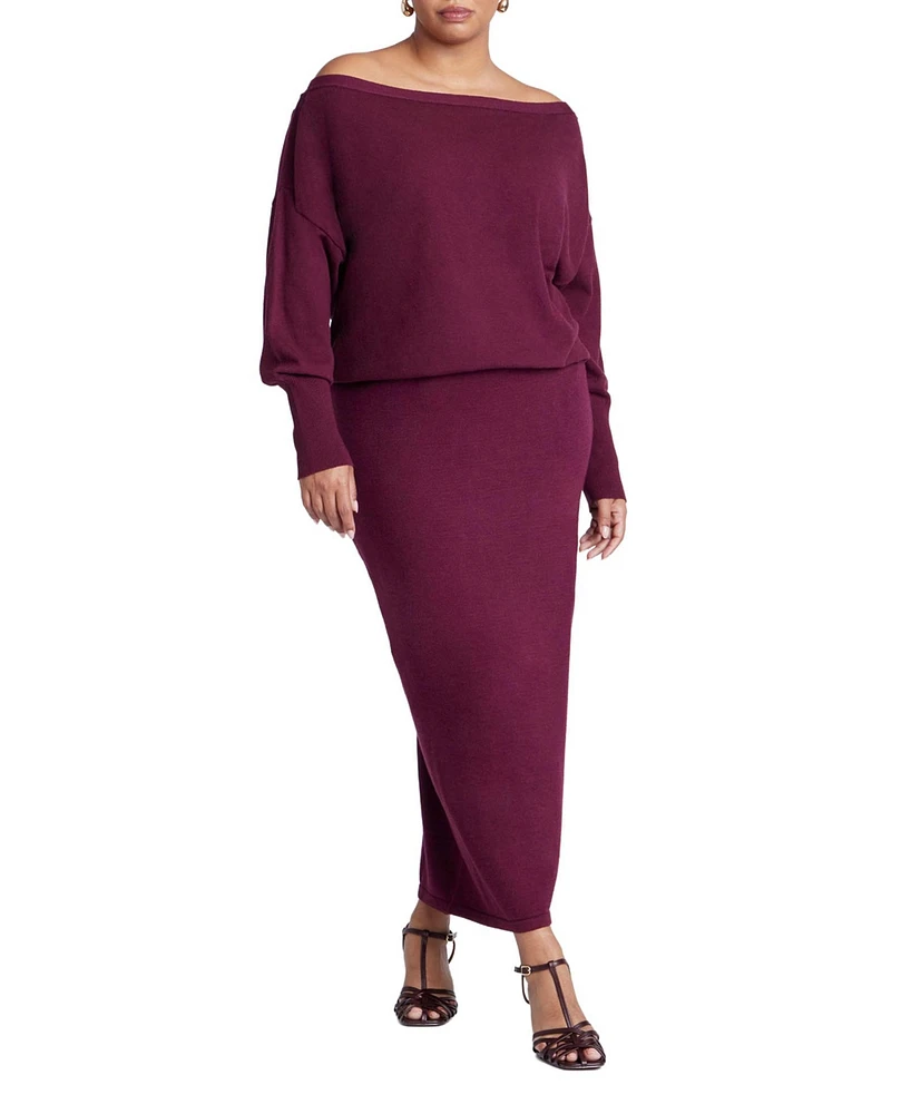 Eloquii Plus Sweater Column Skirt