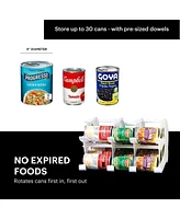 Fifo Countertop Mini Can Tracker Holds 30 10 to 24 Oz Can Sizes, Usa Made, White