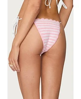 Edikted Women's Azalea Crochet String Bikini Bottom