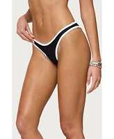 Edikted Women's Dina Contrast Bikini Bottom