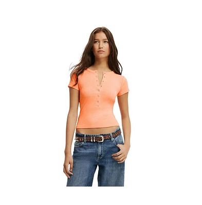 Cotton On Women's Christy Henley Tee