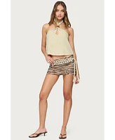 Edikted Women's Ariya Keyhole Halter Top