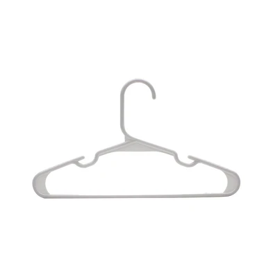 SereneLife 40 Pcs. Non-Slip Plastic Kids Hangers - Durable and Space-Saving Closet Organizers for Infants, Toddlers, and Kids' Clothing (White