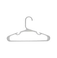 SereneLife 40 Pcs. Non-Slip Plastic Kids Hangers - Durable and Space-Saving Closet Organizers for Infants, Toddlers, and Kids' Clothing (White