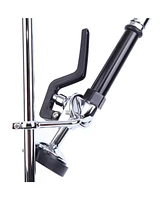 Greenspring Commercial Restaurant Pull Down 2-Handle Wall Mount Pre-Rinse Spray Utility Kitchen Faucet in Polished Chrome