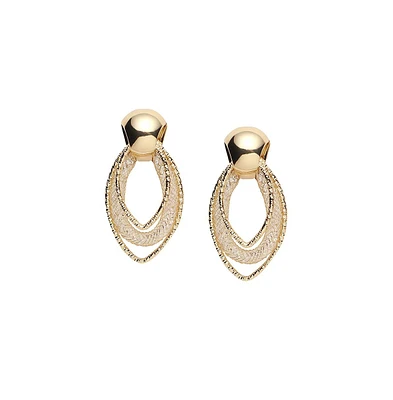 Sohi Women's Wrap-Around Drop Earrings
