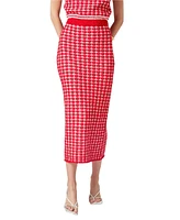 endless rose Women's Check Maxi Skirt