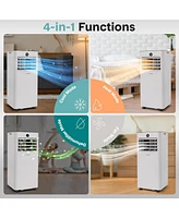 SereneLife Portable Air Conditioner & Heater - 8000 Btu (Ashrae) Compact Home A/C Unit with Cooling and Heating, Includes Window Mount Kit (White)