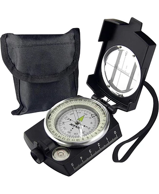 Aofar Military Compass,Af-4580 Lensatic Sighting, Waterproof and Shakeproof with Map Measurer Distance Calculator, Pouch for Camping