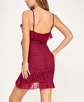 Bcx Juniors' Sleeveless Lace Bodycon Dress
