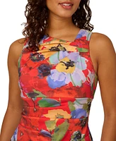 Adrianna Papell Women's Jacquard Knit Sleeveless Sheath Dress
