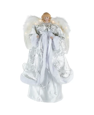 Northlight 18" Lighted Angel in a Dress Christmas Tree Topper