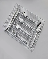 Ornative Anona 42-Pc. Flatware Set with Wire Caddy, Service for 8
