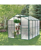 Mondawe 6'x8' Heavy Duty Polycarbonate Greenhouse for Backyard