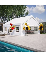 Mondawe 20x20ft Party Tent with Removable Walls - Waterproof Outdoor Canopy for Events