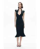 Nocturne Women's Chiffon Detailed Midi Dress