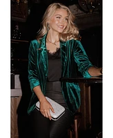 Petal and Pup Women's Vera Velvet Blazer
