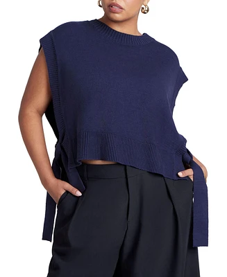Eloquii Women's Overlay Sweater