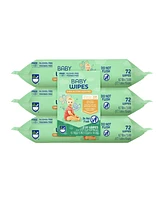 Pursonic Baby Wipes Aloe Vera & Shea Butter Infused | 99% Water-Based | Resealable Pack for Sensitive Skin