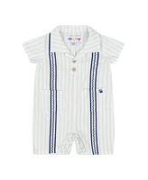 Mixed Up Clothing Baby Boys Bordado Romper