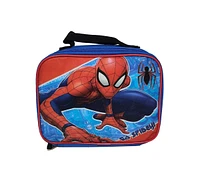 Spider-Man Backpack 16" & Insulated Lunch Bag Detachable 2-Pcs Marvel Boys Blue