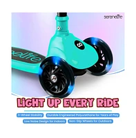 3-Wheel Foldable Kids Scooter - Child Toy Scooter with Built-in Led Wheel Lights