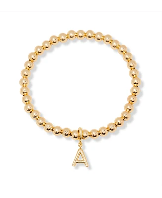 brook & york Gold Plated Makenna Initial Bracelet
