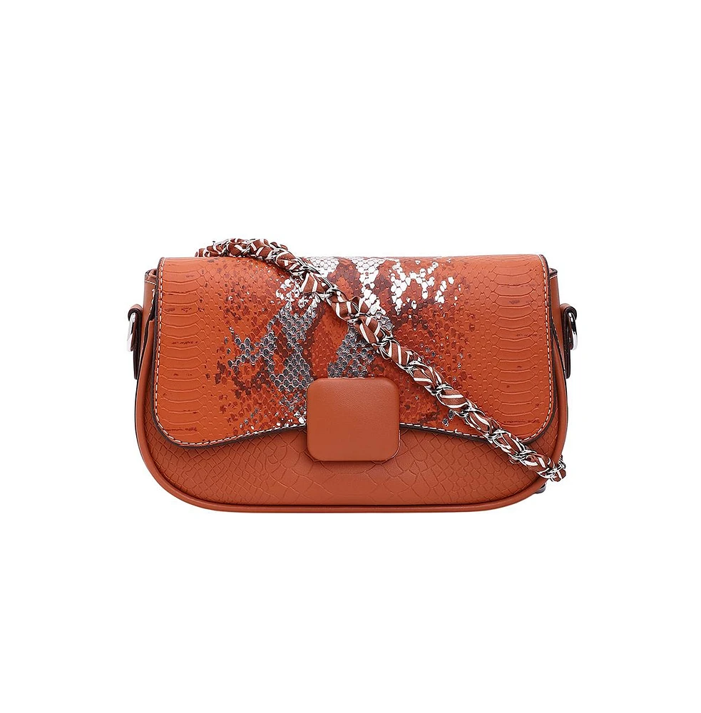 Women's The Coilmark Curve Hand Bag - Terracotta Brown
