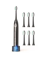 Operan Electric Toothbrush for Adults with 5 Modes, IPX7 Waterproof, 6 Brush Heads, Black