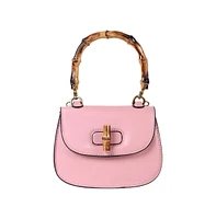 Haute Sauce Women's The Bamboo-Curve Hand Bag - Blush Pink