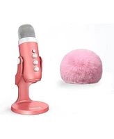 ZealSound Gaming Usb Microphone k66r d65p Furry Cover Bundle