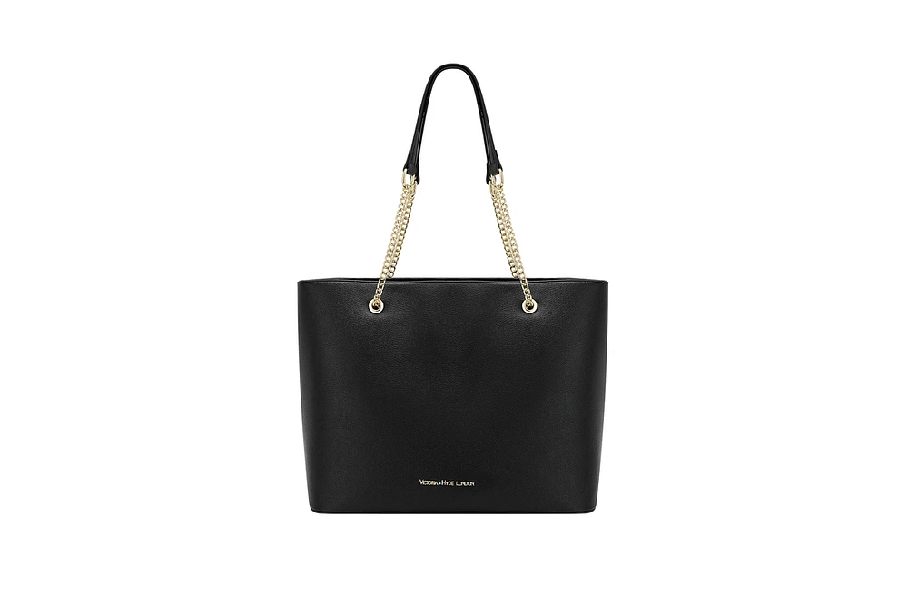 Women Large Tote Metal straps Victoria Hyde Torrans