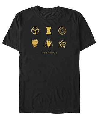 Fifth Sun Men's Thunder Icons Short Sleeve T-Shirt
