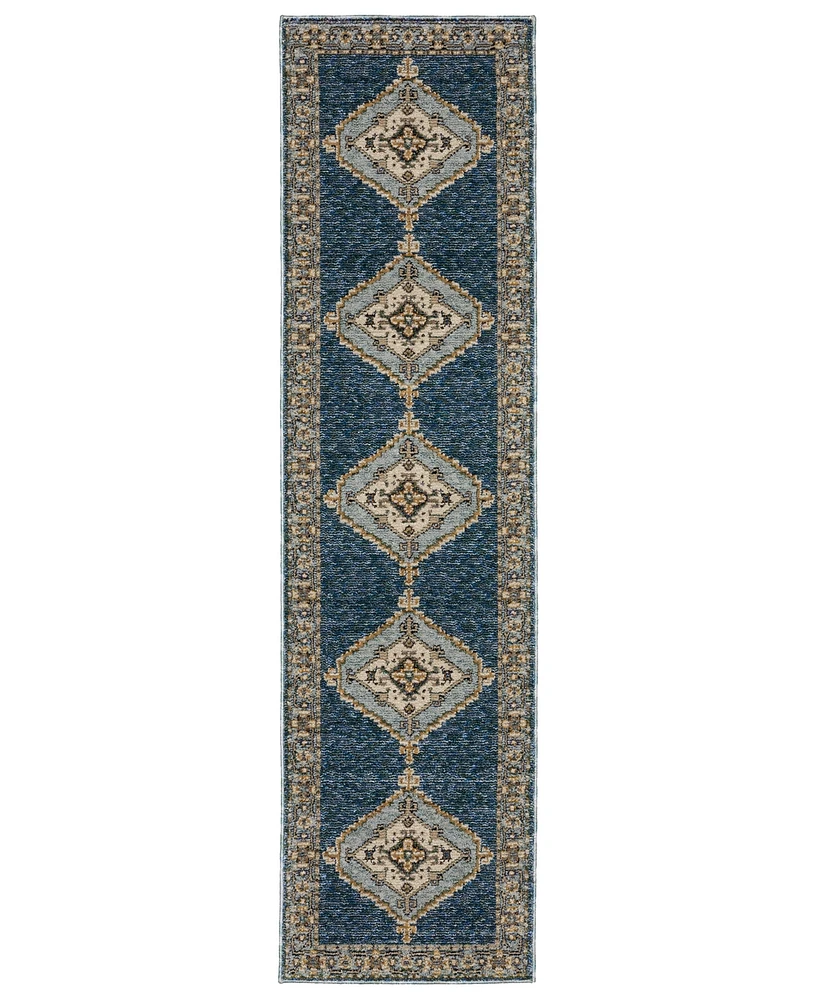 Oriental Weavers Andorra 2430A 2'3"x8' Runner Area Rug