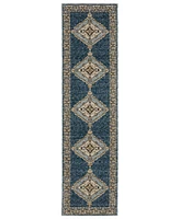Oriental Weavers Andorra 2430A 2'3"x8' Runner Area Rug