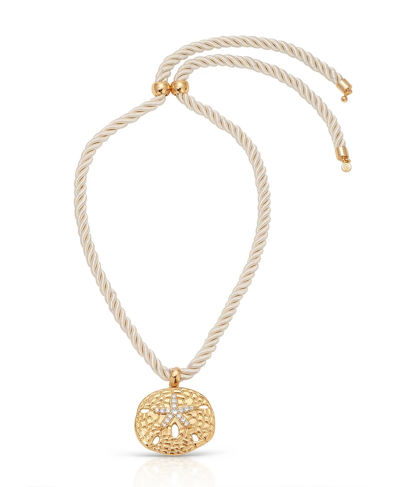 Ettika Sand Dollar Pendant Necklace