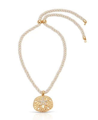 Ettika Sand Dollar Pendant Necklace