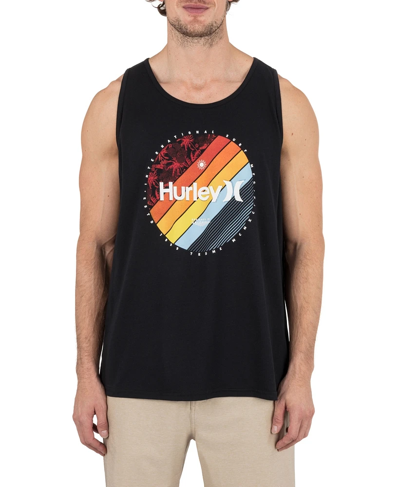 Hurley Men's Linear Palm Tank Top