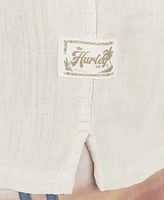Hurley Men's Laguna Camp Embroidered Short Sleeve Shirt