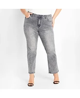 City Chic Plus Harley Fit Keyla Straight Jean