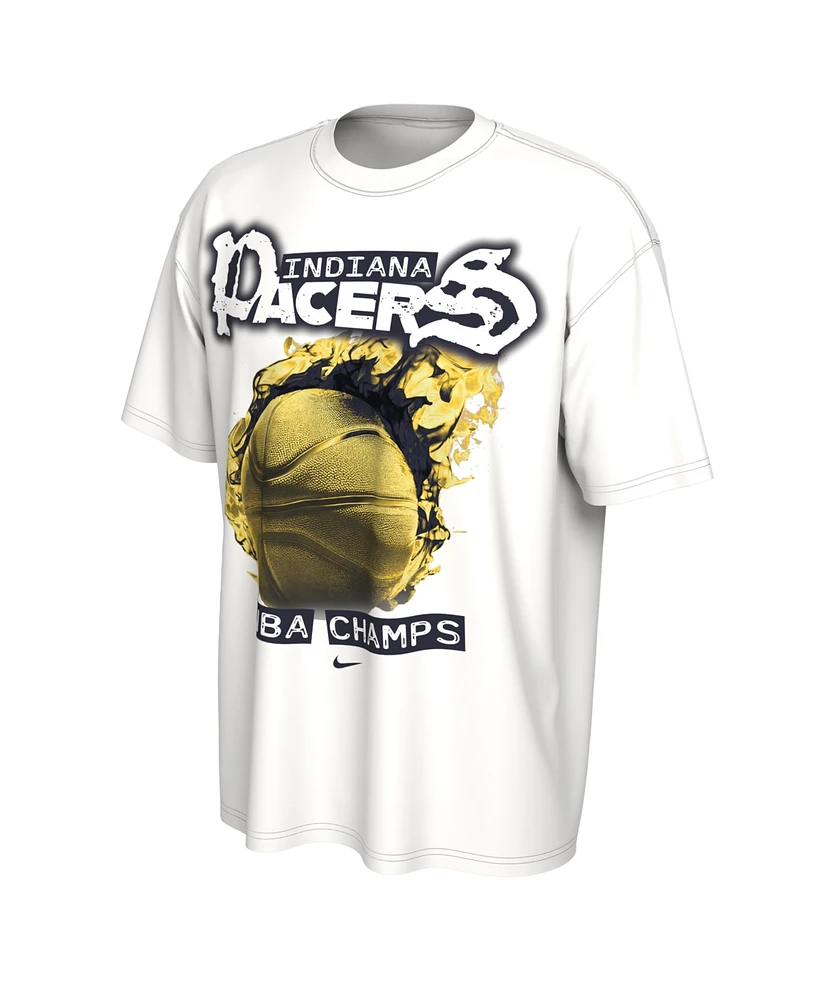 Nike Men's and Women's White Indiana Pacers 2025 Nba Finals Champions Celebration Parade Roster T-Shirt