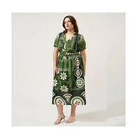 Estelle Ethereal Tile Print Dress