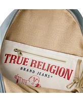 True Religion Zip Pocket Denim Horseshoe Backpack