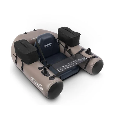 Inflatable Modular Fishing Kayak with Single-Action Hand Pump, Carry Bag, and Repair Kit
