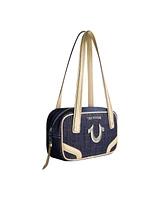 True Religion Small Denim Bowling Satchel