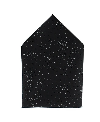 Trafalgar Men's Mystere Metallic Star Light 12 x Silk Pocket Square