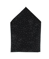 Trafalgar Men's Mystere Metallic Star Light 12 x Silk Pocket Square